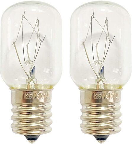 فرن ويرلبول للميكروويف 8206232A Kei 125V 40W E17 جزء بديل للأجهزة لأفران Maytag ومصابيح الحمم البركانية - يستبدل 1890433 8206232 AP4512653 (2) in Saudi Arabia