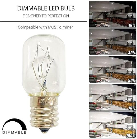 فرن ويرلبول للميكروويف 8206232A Kei 125V 40W E17 جزء بديل للأجهزة لأفران Maytag ومصابيح الحمم البركانية - يستبدل 1890433 8206232 AP4512653 (2) in Saudi Arabia