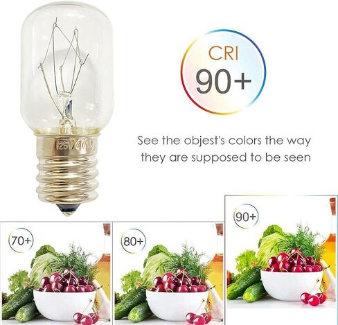 فرن ويرلبول للميكروويف 8206232A Kei 125V 40W E17 جزء بديل للأجهزة لأفران Maytag ومصابيح الحمم البركانية - يستبدل 1890433 8206232 AP4512653 (2) in Saudi Arabia