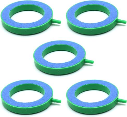 5 Pcs 3-Inch Diameter Aquarium Air Stone Disc 5mm Connector Fish Tank Bubbler Oxygen Diffuser in Saudi Arabia