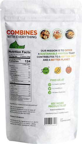 IN INSECT NUTRITION Cricket Flour High Protein 8.82 oz,, 65% Protein, Omega 3 and 6, Rich in Fiber and prebiotics, antioxidants and All Essential Amino acids in Saudi Arabia