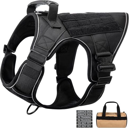 Pink Service Dog in Training Vest Harness for Medium Large Dogs, Reflective Adjustable Heavy Duty Padded Dog Harness, with Front Clip and Metal Buckles Do Not Pet for Training, Hiking in Saudi Arabia