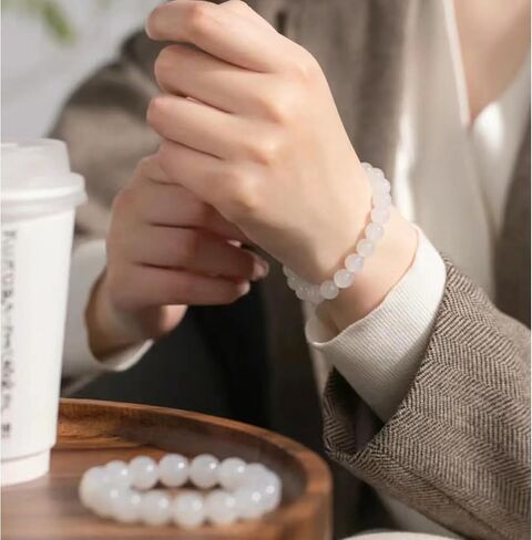 Handmade Natural Moonstone Bracelet for Women Men Chakra Healing Bracelet Stretchable 10mm Bead Bracelet Crystal Bracelet (moonstone) in Saudi Arabia