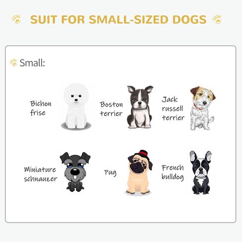 PawHut Dog Crate Furniture End Table Pet Kennel مع أبواب قابلة للقفل، للكلاب الصغيرة في الداخل، بني in Kuwait