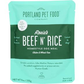 Rosie'S Beef N' Rice All Natural Dog Meal In A Pouch Microwaveable Meal Pouches Healthy, Wholesome Usda Ingredients Fully Cooked (6 Pack) in Saudi Arabia