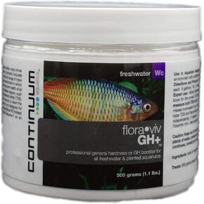 Continuum Aquatics Flora Viv GH+ - معزز الصلابة العامة (GH) للمياه العذبة وأحواض السمك المزروعة (500-جم) (QGHP500)