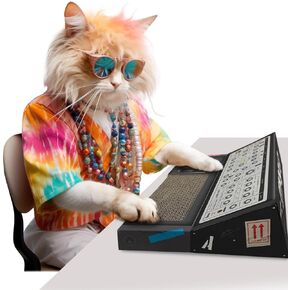 تمتص UK Cat Scratcher Synthesizer | أدوات خدش القطط للقطط الداخلية | ألعاب القطط وألعاب القطط للقطط الداخلية | لوحة خدش من الورق المقوى للقطط ولوحة خدش للقطط | إكسسوارات القطط للقطط الداخلية