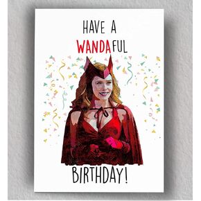Wandaful Birthday Card | Birthday Card for Girlfriend Bestfriend | Blank Card