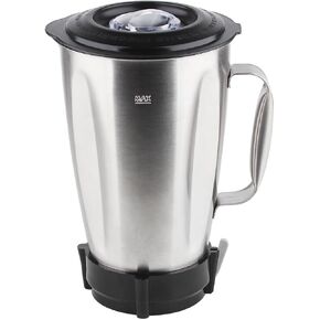 Replacement Parts stainless steel jar with Bottom Cap and blade, Compatible with Oster Pro 1200 Blender