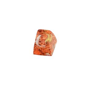 Koi Resin Keycap, Handmade Artisan Keycap for Cherry MX Standard Gaming Mechanical Keyboard, Copper Flakes Backlit, SA Profile 1U, ESC Key Unique Gift Ideas (Yin Yang - Koi A&B)