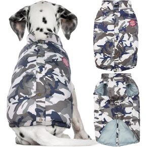 kuoser الكلب معطف الشتاء سترة مبطنة، يندبروف الكلاب سترة منتفخة، دافئ لينة جرو الملابس الطقس البارد الكلب معزول أبلى، خفيفة الوزن الحيوانات الأليفة الشتاء زي في الهواء الطلق للكلاب الصغيرة المتوسطة، XS-XL in Kuwait