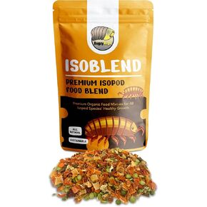 Isoblend Premium Isopod Food Feed Mix All Natural Vegetable Dry Blend for Insects Reptiles Feeders Invertebrates