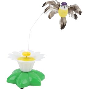 Electric Flying Bird Cat Toy, Electric Bird Teasing Cat Toy with Lifelike Movement Sounds, Electric Flying Bird Interactive Toy for Kitten and Small Animals
