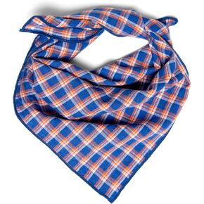 Insect Repellant Dog Bandana for Protecting Dogs from Fleas, Ticks, and Mosquitoes, Poppy Plaid, Small-Medium