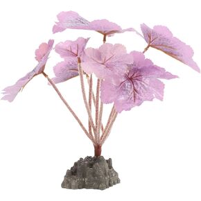 LOGOFUN Aquarium Plants Artificial Aquatic Plants Plastic Fake Plant for Fish Tank Decorations - Purple