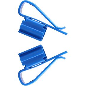 POCREATION 2pcs Aquarium Hose Clip, Adjustable Fishtank Hose Holder, Water Pipe Mounting Clip for Water Pump Sump Doser (Blue), Kitchen Tools & Accessories