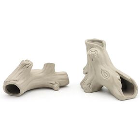 Ceramic Aquarium Decorations, Stackable Rock Caves Betta Fish Tank Accessories Rock Cave Decor (101x2)