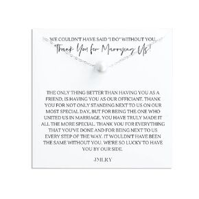 Maid of Honor Gifts from the Bride Sister for Wedding Proposal Thank You Sterling Silver Necklace 18"