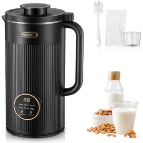 FOHERE 35OZ Nut Milk Maker, Automatic Milk Maker Machine 800W for Homemade Plant-Based Milk, Nut, Oat, Soy, Juice, Baby Food, Milk Shake, with 12h Timer/Auto-Clean/Room Temp/Keep Warm/Boil
