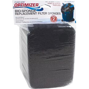 Penn-Plax Replacement Fine Bio-Sponges for Cascade and Reptology Optimizer Pre-Filters – 2 Pack