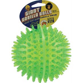 PetSport Gorilla Ball Scented, Super Durable, Ultra Light and Ultra Bouncy Dog Toy for Small, Medium and Large Dogs, Assorted Colors (5" X-Large Gorilla Ball)
