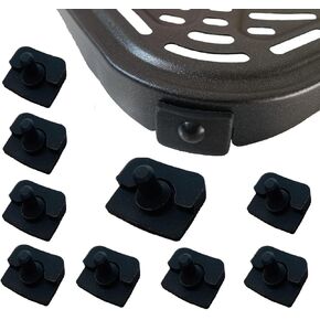 8PCS Air Fryer Rubber Legs for COSORI 6.8QT Air Fryers, Premium Air Fryer Silicone Rubber Feet Bumpers, Rubber Tabs Pieces Parts Tips, Rubber Stoppers, Rubber Spacers for COSORI Air Fryer