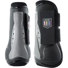 حذاء HORZE Impact Air Shock Tendon - أسود - حصان