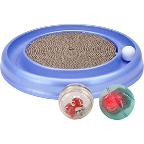 Coastal Pet - Turbo Pet Cat Bundle - Assorted Ball Pack & Scratcher Cat Toy