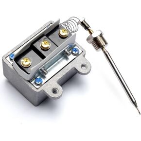 3/8" Mpt Stuff Box 1177 high limit thermostat fryer switch compatible with robertshaw thermostat 301030005 compatible with IMPERIAL 1177, replacement for Royal Range 3112 deep Fryer, Hi Limit 450°F