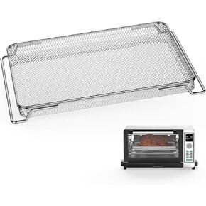 Air Fryer Oven Basket, Original Replacement Baking Trays for NINJA DT201 DT251 Foodi Digital Air Fryer Oven, Stainless Steel Air Fryer Accessories for Ninja Foodi 10-in-1 Smart XL Air Fry Oven