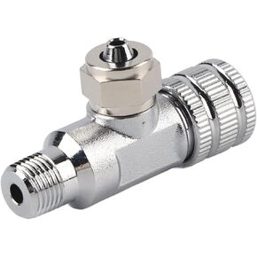 Fish Tank CO2 Check Valve, Stainless Steel Aquarium System CO2 Needle Regulator Bubble Counter(​01#)