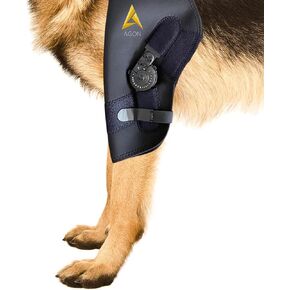 AGON Dog Elbow Brace for Elbow Support – Adjustable Hinge Stabilizer Dog Elbow Protector – Neoprene Elbow Support Brace with Hook and Loop Closure – Ideal for Dysplasia, Dislocation, Osteoarthritis
