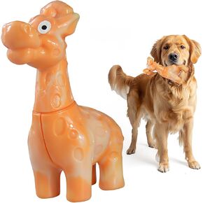 Large Dog Chew Toys for Aggressive Chewers, Indestructible Dog Toys for Large Breed - Giraffe Shape Durable Dog Toys - Heavy Duty Dog Toys for Small/Medium/Large Dogs Breed