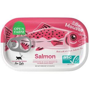 Open Farm Canned Cat Food - Salmon & Cod Fish Topper 17 Cans / 17oz