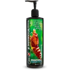 Brightwell Aquatics Shrimp Vitamarin F - Freshwater Multivitamin Supplement for All Shrimp, Other Crustaceans and Fish, 125 ml