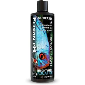 Brightwell Aquatics Florin pH- - Water Conditioner to Lower pH Level in Freshwater, Planted, and Marine Saltwater Aquariums, 500-ml