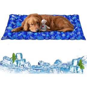 Dog Cooling Mat, Cooling Mat for Dogs and Cats, Suitable for All Types of Pets, Durable Cooling Fabric for Better Cooling Sensation, Keeping Pets Cool in Summer Heat (Large), 29.5" x 29.5"