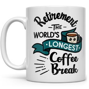 Loftipop Funny Sarcastic Retirement Coffee Mug, Gift Coffee Cup for Coworker Boss (15oz)