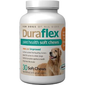 Duraflex Joint Health Soft Chews 30 Chews Glucosamine and Vitamin E Supplement for Dogs