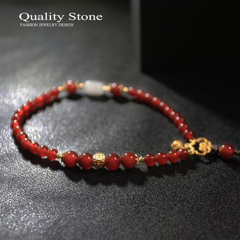 KS-WORKSHOP Handmade Mobile phone rope Phone Strap Charm For Women 8MM&6MM Red Agate Beads Quality Natural Stone perfect Valentine's Gift Birthday Present in Saudi Arabia
