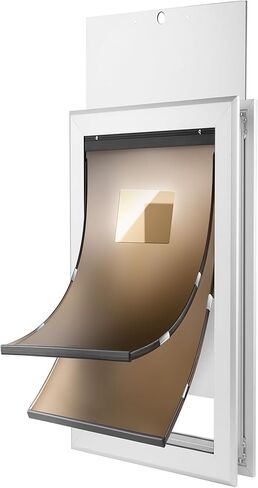 Large Dog Door for Door - Aluminum Doggie Doors for Large Dogs - Large Dog Door for Exterior Doors with Weather Proof Flap, Security Panel in Saudi Arabia