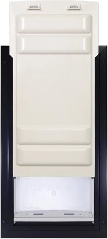 Endura Flap E2 Double Flap Pet Door for Thick Walls | Deep Wall Design up to 15.75" Thick | Insulating Dual-Layer Flap & Durable Aluminum Frame | includes Locking Cover | Black, Medium, Double Flap in Saudi Arabia