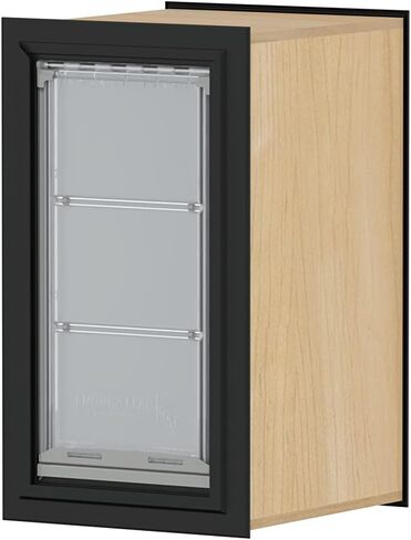 Endura Flap E2 Double Flap Pet Door for Thick Walls | Deep Wall Design up to 15.75" Thick | Insulating Dual-Layer Flap & Durable Aluminum Frame | includes Locking Cover | Black, Medium, Double Flap in Saudi Arabia