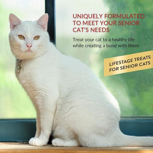 INABA Churu for Senior 10+, Creamy Lickable Cat Treats with Taurine, Vitamin E & C, 0.5 ounces Each, 24 Tubes (4 per Pack), Tuna Recipe in Saudi Arabia