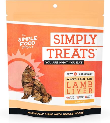 Simple Food Project The Freeze Dried Raw Cat Treats Grain Free, All Natural, with Just 1 Ingredient - Chicken Liver in Saudi Arabia