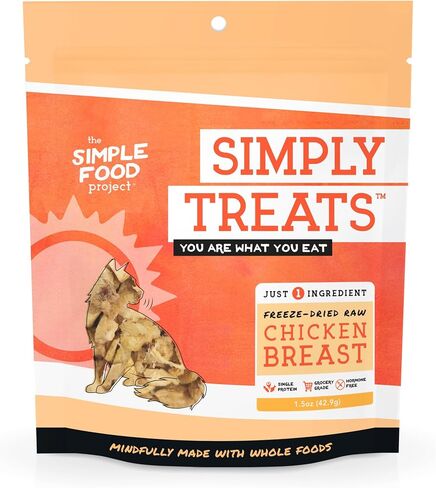 Simple Food Project The Freeze Dried Raw Cat Treats Grain Free, All Natural, with Just 1 Ingredient - Chicken Liver in Saudi Arabia