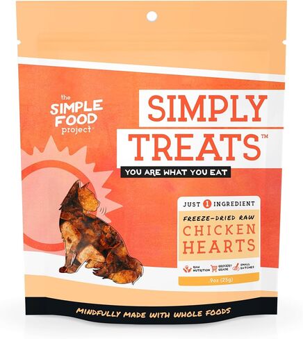 Simple Food Project The Freeze Dried Raw Cat Treats Grain Free, All Natural, with Just 1 Ingredient - Chicken Liver in Saudi Arabia