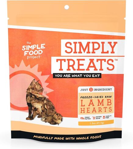 Simple Food Project The Freeze Dried Raw Cat Treats Grain Free, All Natural, with Just 1 Ingredient - Chicken Liver in Saudi Arabia