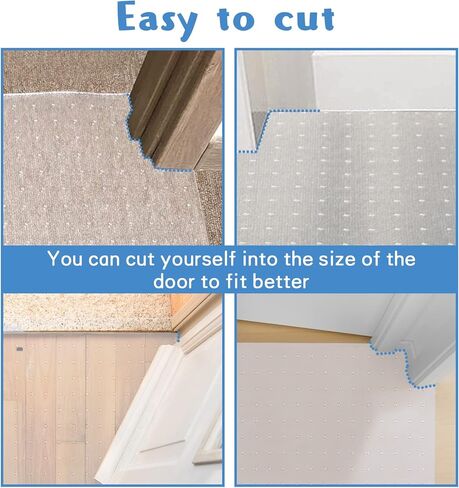 2 قطعة 5.2 قدم × 12 بوصة واقي السجاد من خدش القطط يمنع السجاد من الخدش والتمزق عند المدخل، حصيرة حماية من الخدش للحيوانات الأليفة غير قابلة للانزلاق، سدادة خدش السجاد in Kuwait