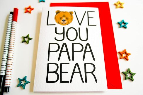 Love You Papa Bear - بطاقة عيد ميلاد، بطاقة عيد الأب، بطاقة الذكرى السنوية أو لمجرد والدك أو جدك أو زوجك أو شريكك in Kuwait